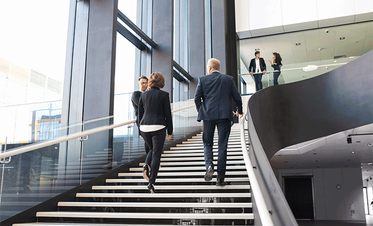 Staff News Personalie- Stairs Up Webcard 