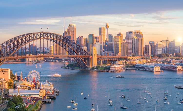 Downtown Sydney skyline Australia