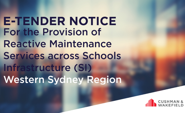 E-tender Notice for the Provision of Reactive Maintenance