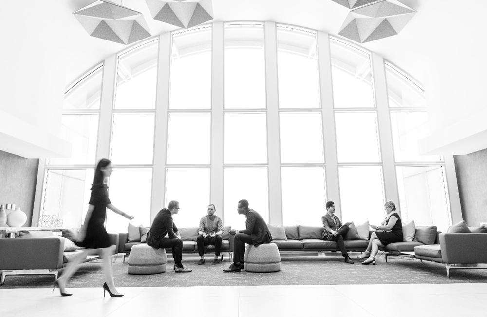 office interior with people