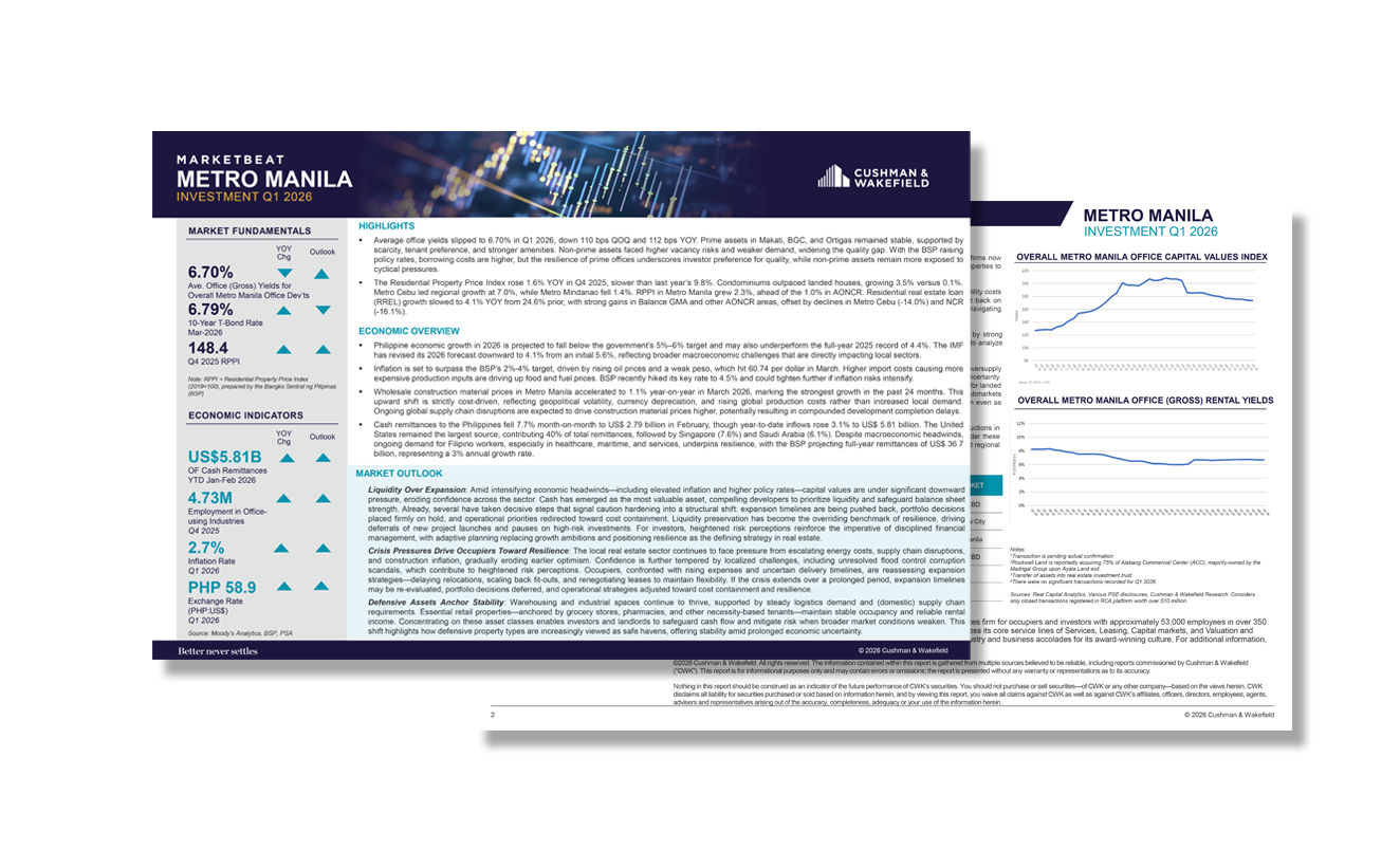 Philippine Investment MarketBeat Q1 2026 report thumbnail