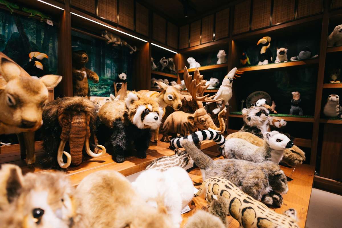stuffed animals in a Thailand store