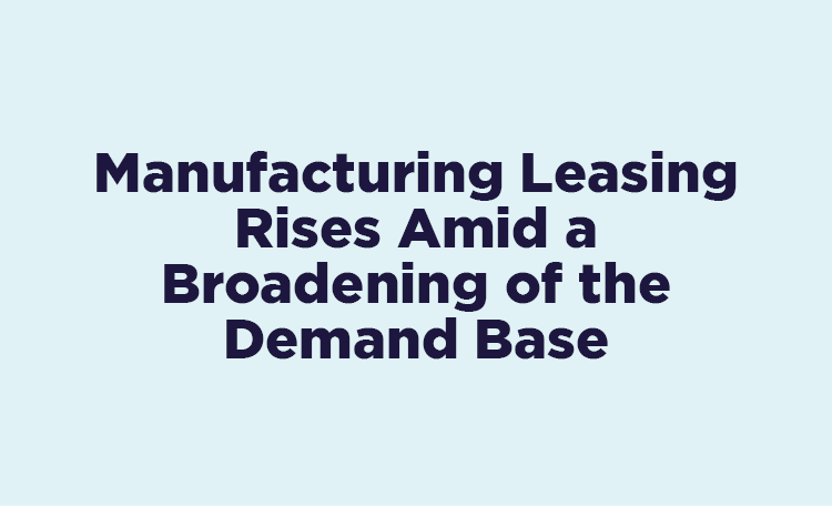 Manufacturing leasing rises