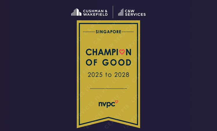 C&W Services Singapore Honoured as Champion of Good by NVPC
